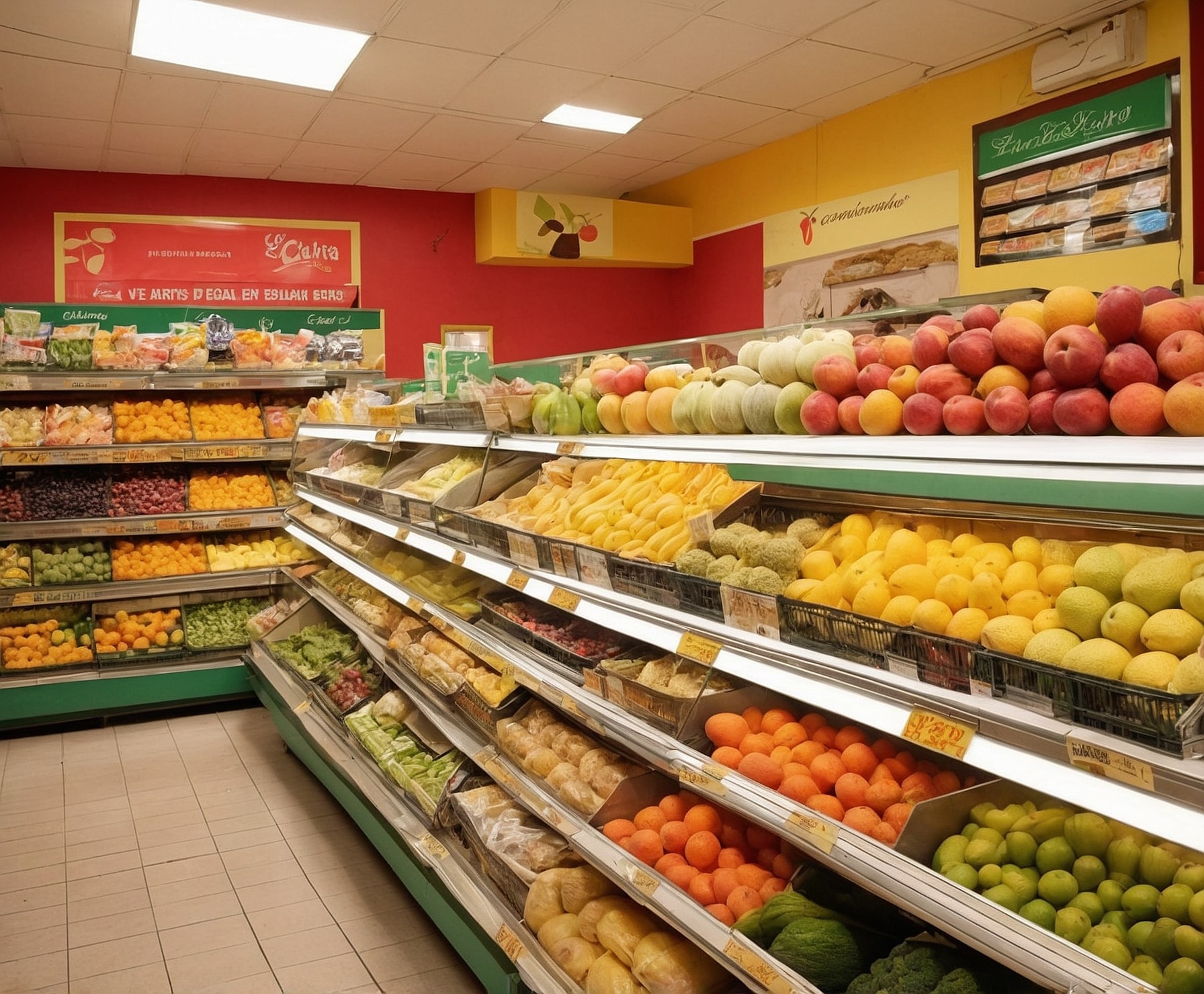 Supermercado local con frescura y calidez