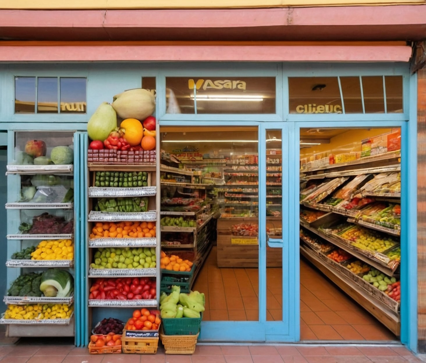 Calidad local en supermercado pueblo