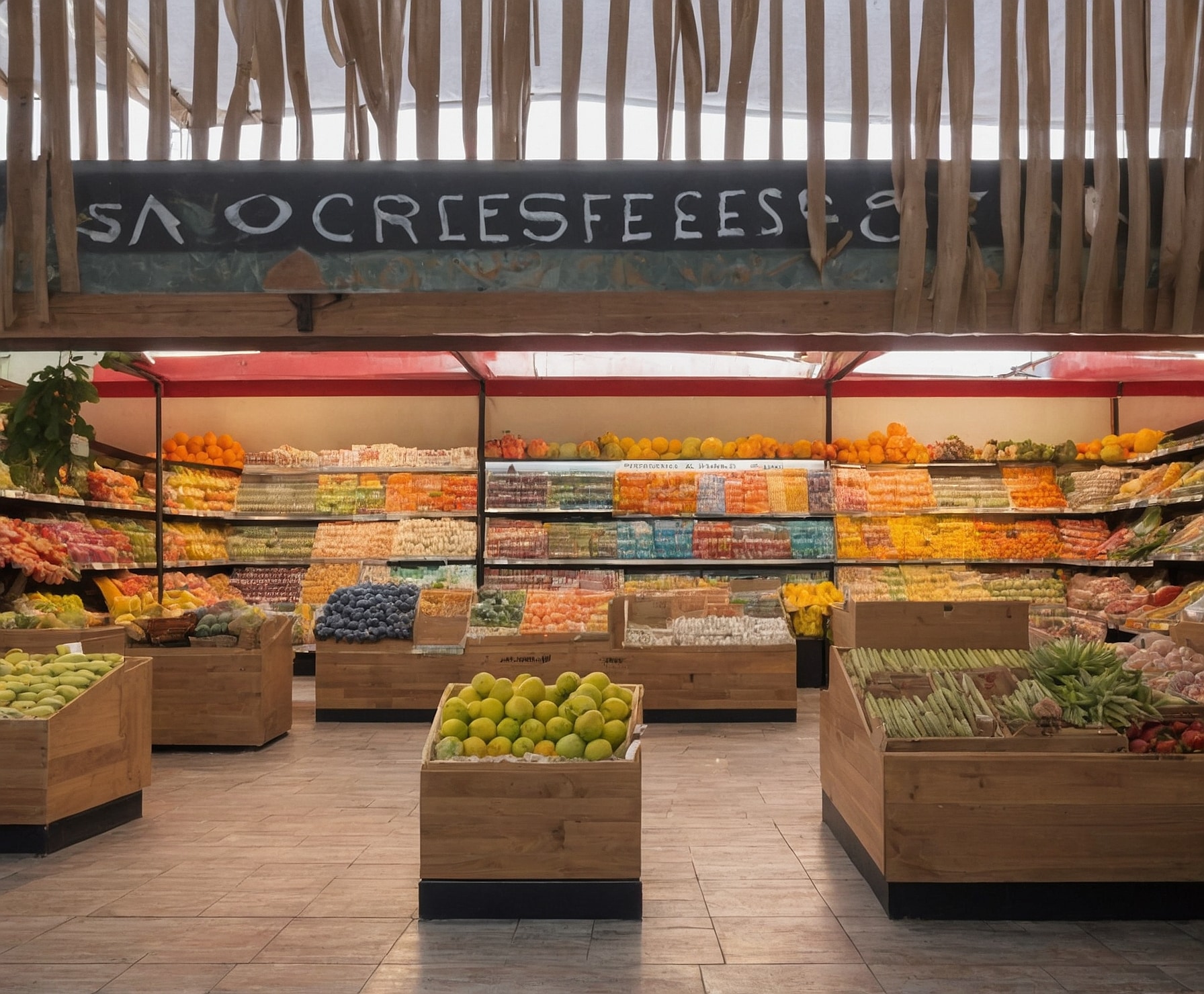 Supermercado local con productos frescos y calidad
