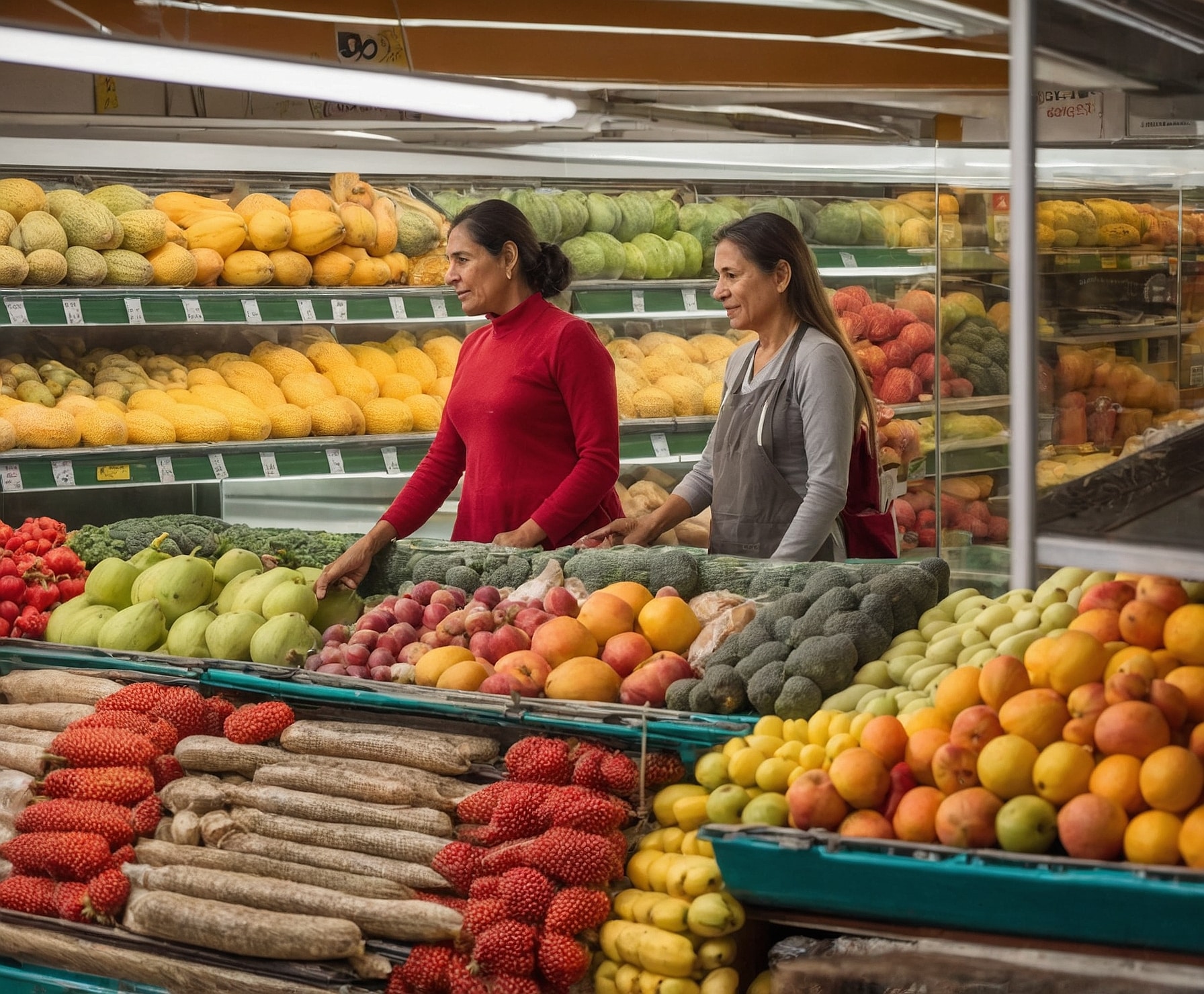 Supermercado local con productos frescos y cercanía